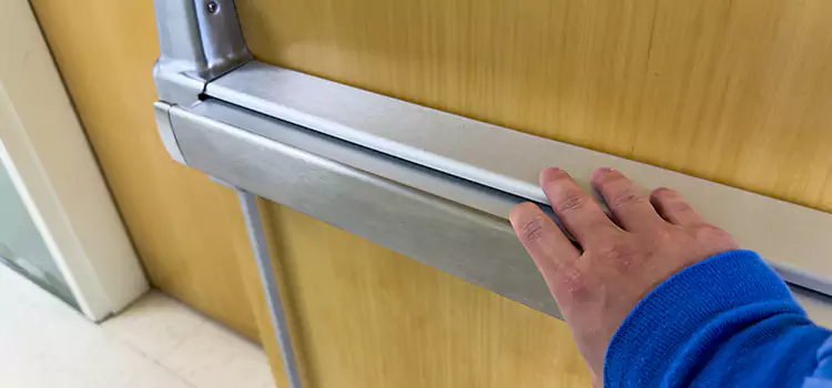 Installing a Push Bar on a Door Ada
